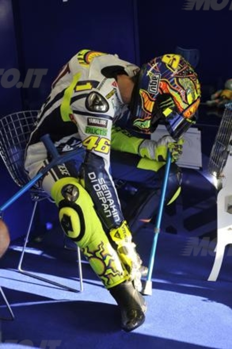 Modifiche speciali all&#039;abbigliamento Dainese di Valentino Rossi