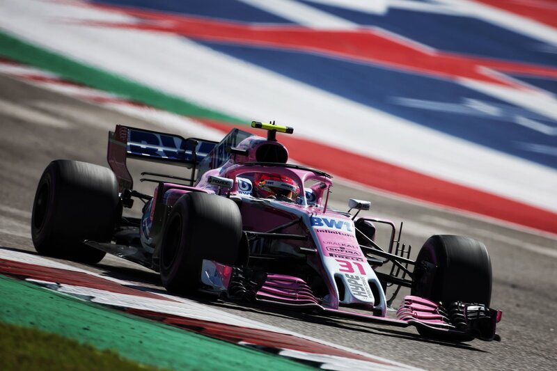 Esteban Ocon in azione ad Austin