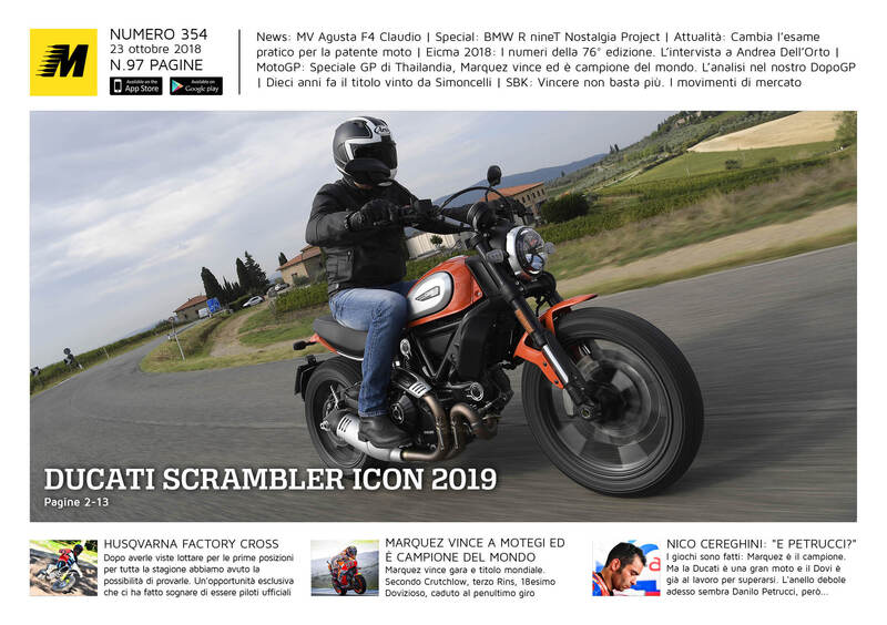 Magazine n&deg; 354, scarica e leggi il meglio di Moto.it 