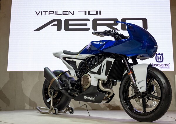 EICMA 2018: Husqvarna Vitpilen 701 Aero, foto del concept