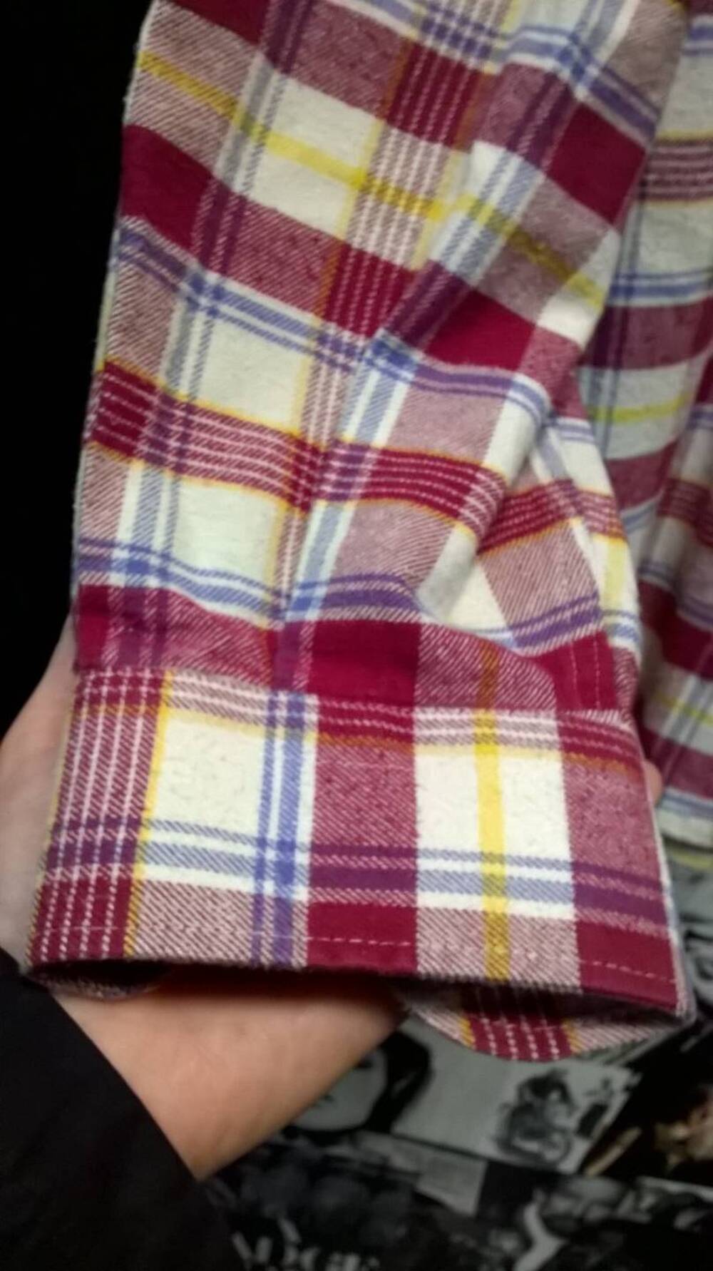 Camicia in flanella a quadri rossa Oaklands Tg M Oaklands Limited (2)