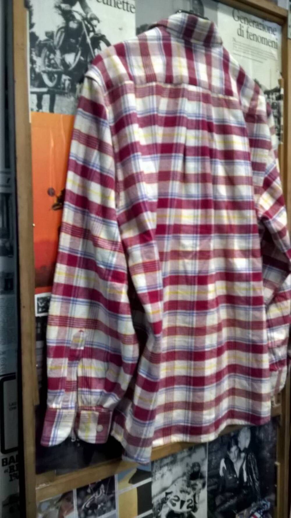 Camicia in flanella a quadri rossa Oaklands Tg M Oaklands Limited (3)