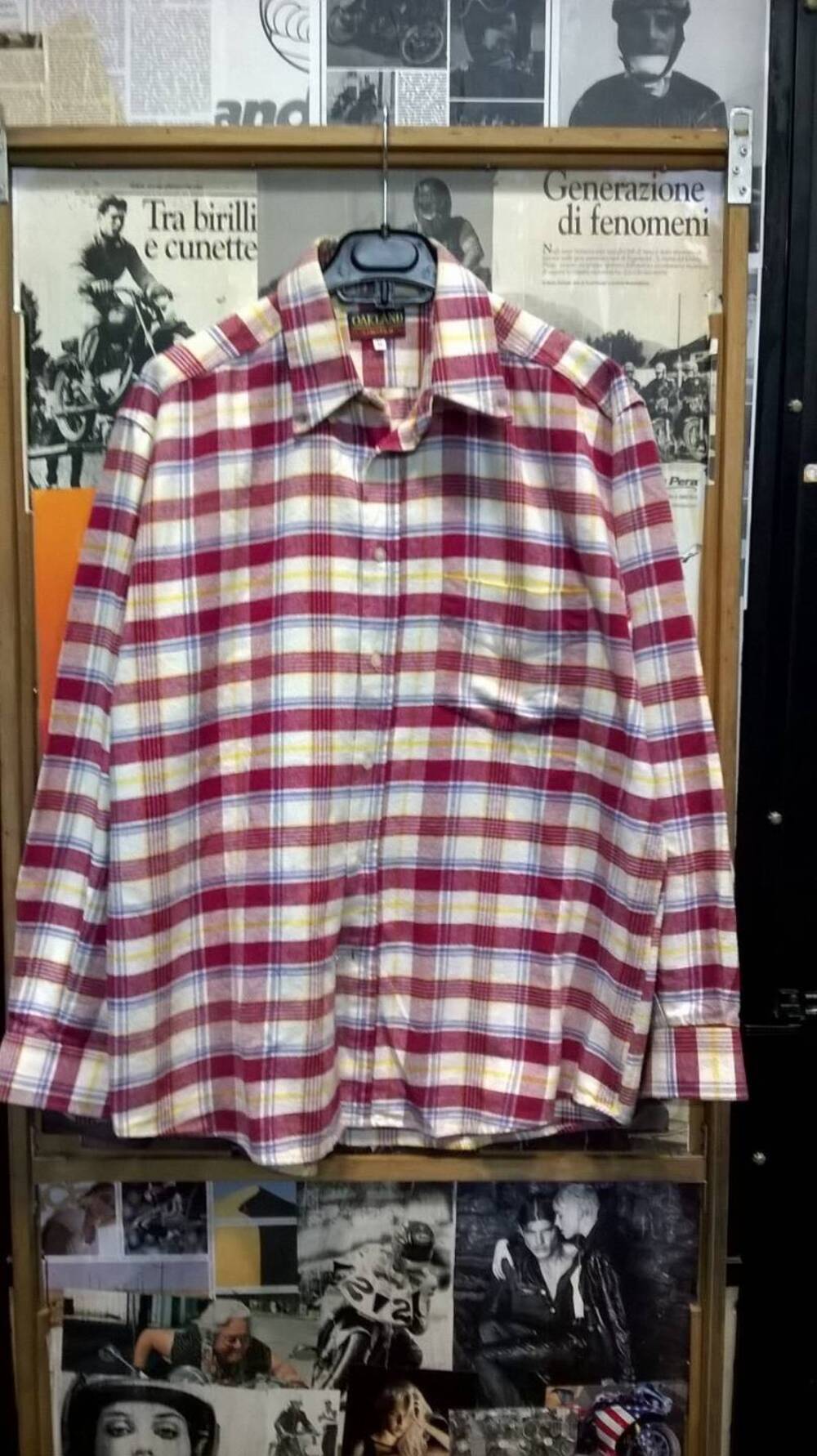Camicia in flanella a quadri rossa Oaklands Tg M Oaklands Limited