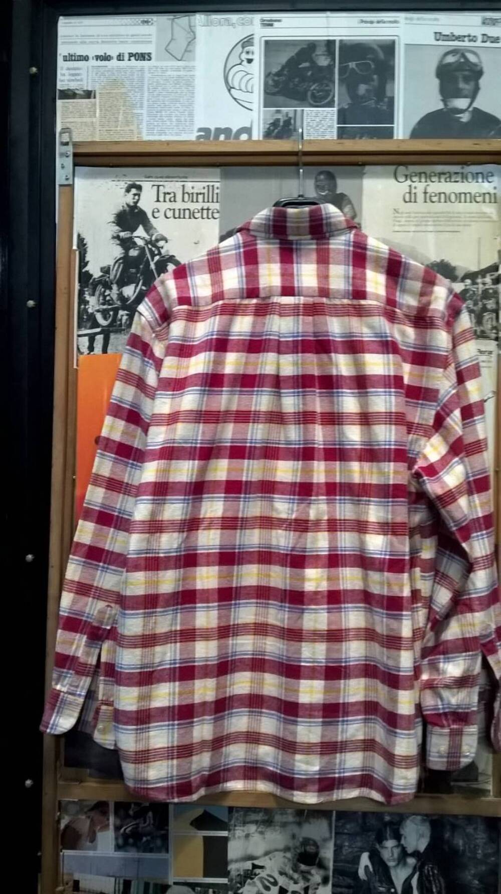 Camicia in flanella a quadri rossa Oaklands Tg M Oaklands Limited (7)