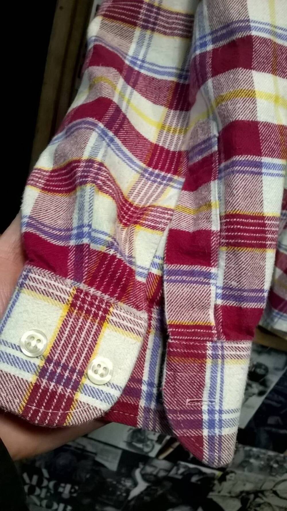 Camicia in flanella a quadri rossa Oaklands Tg M Oaklands Limited (9)