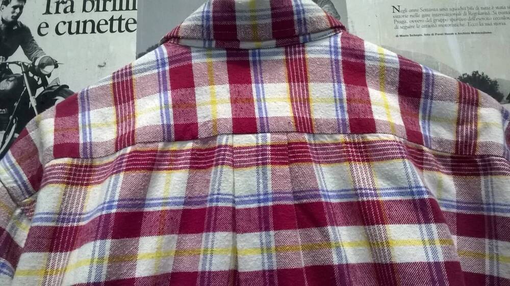 Camicia in flanella a quadri rossa Oaklands Tg M Oaklands Limited (10)