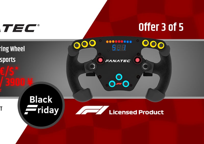 Fanatec, ecco le offerte per il Black Friday