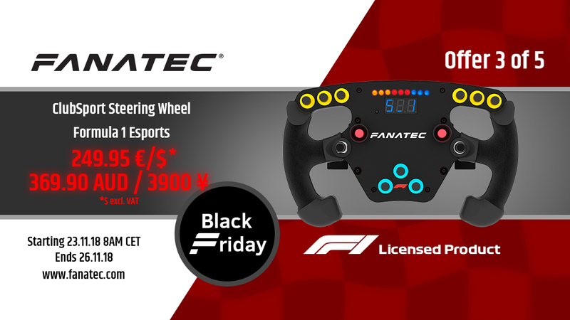 Fanatec, ecco le offerte per il Black Friday