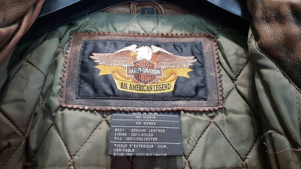 Giacca Bomber in pelle Harley-Davidson Tg L (7)