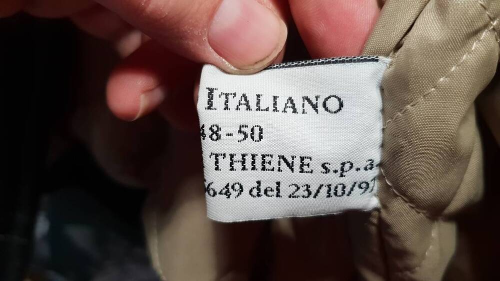 Bomber in pelle nero Esercito Italiano Tg 48/50 (3)