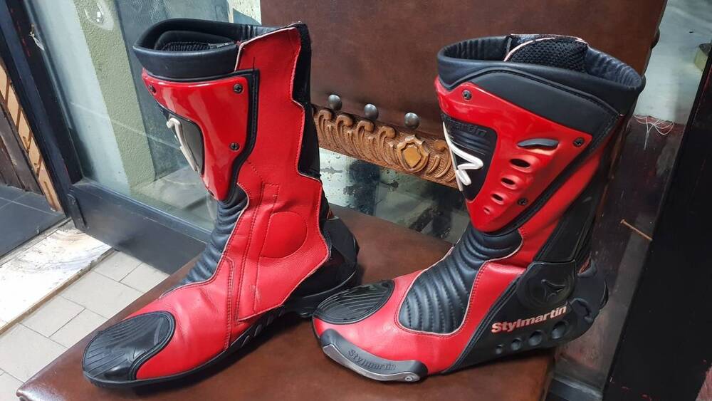 Stivale Stylmartin Sonic RS rosso Tg 44 (2)