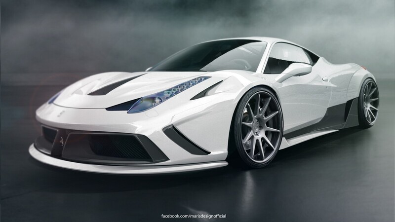 Ferrari 458 Italia by Atarius Concept: wide body per il Cavallino