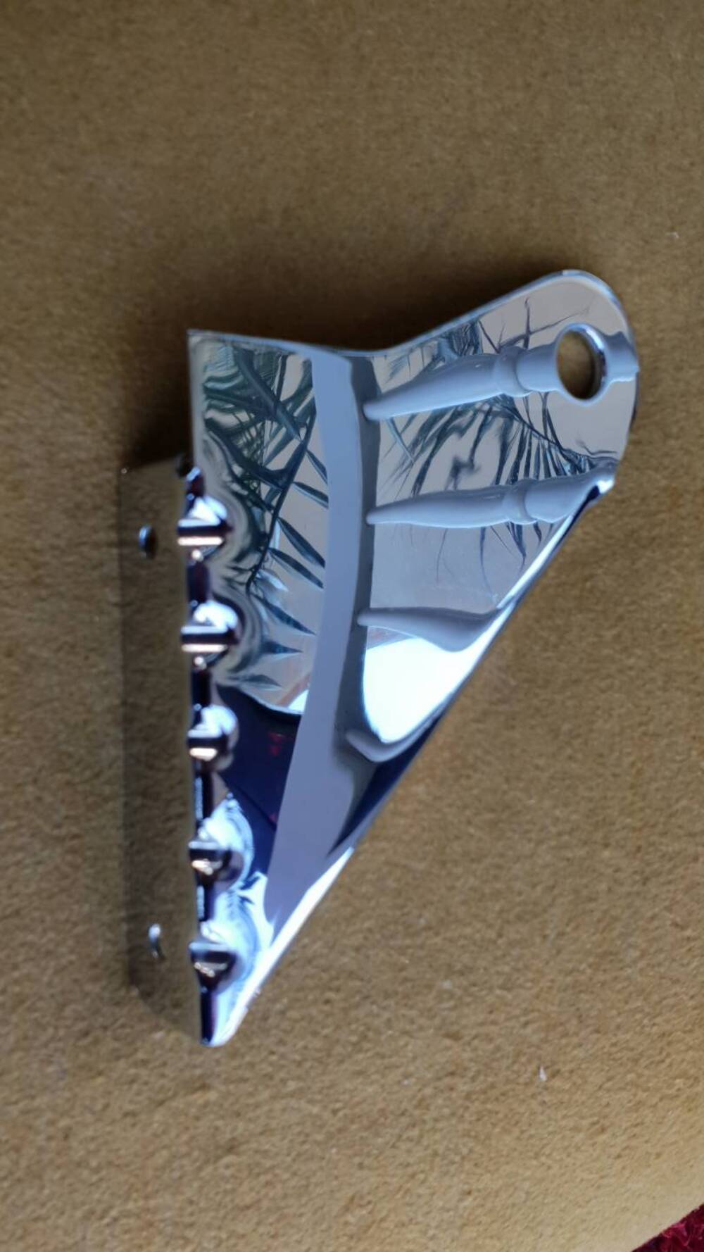 Portatarga laterale cromato Universale