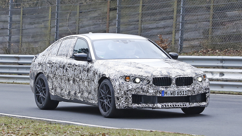 Nuova BMW M5: spiata al Nurburgring, sar&agrave; dotata di xDrive