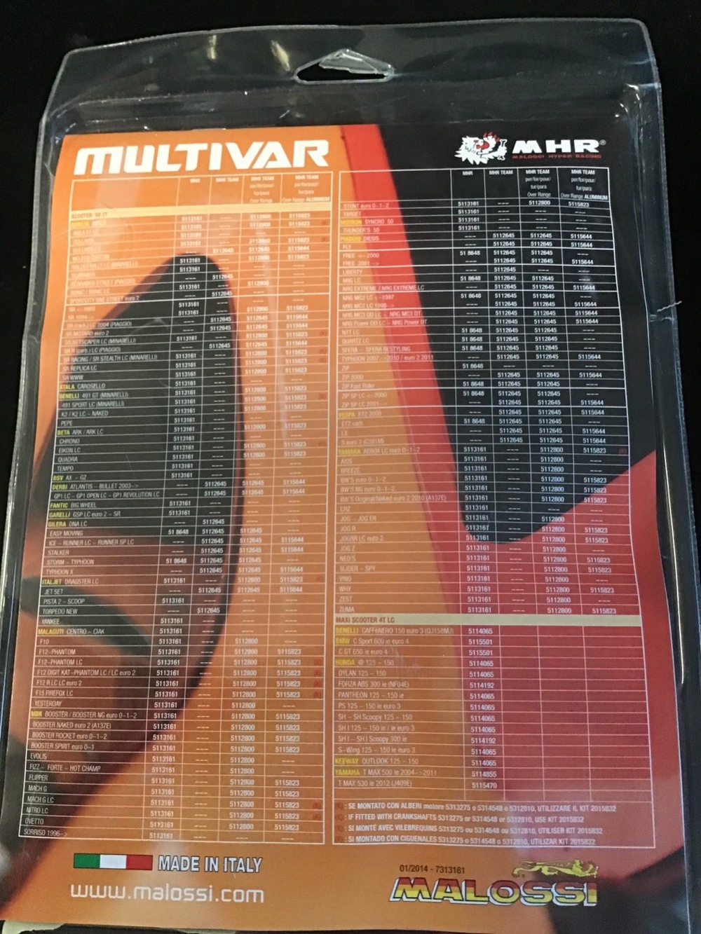 Variatore MALOSSI per vari marchi (2)