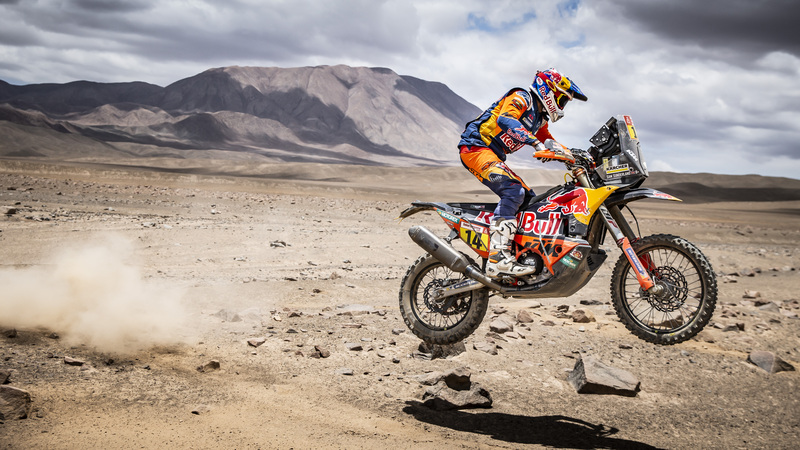 Dakar 2019 Per&ugrave;. Live Day 5. Loeb (Peugeot) nelle auto, Moto a Sunderland (KTM)