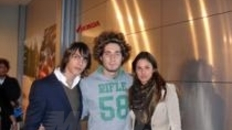 Simoncelli all&#039;inaugurazione della nuova concessionaria Honda Malberti di Seregno