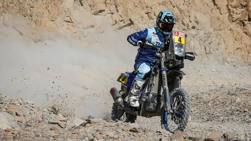 Dakar 2019, Van Beveren tradito dal motore della sua Yamaha!