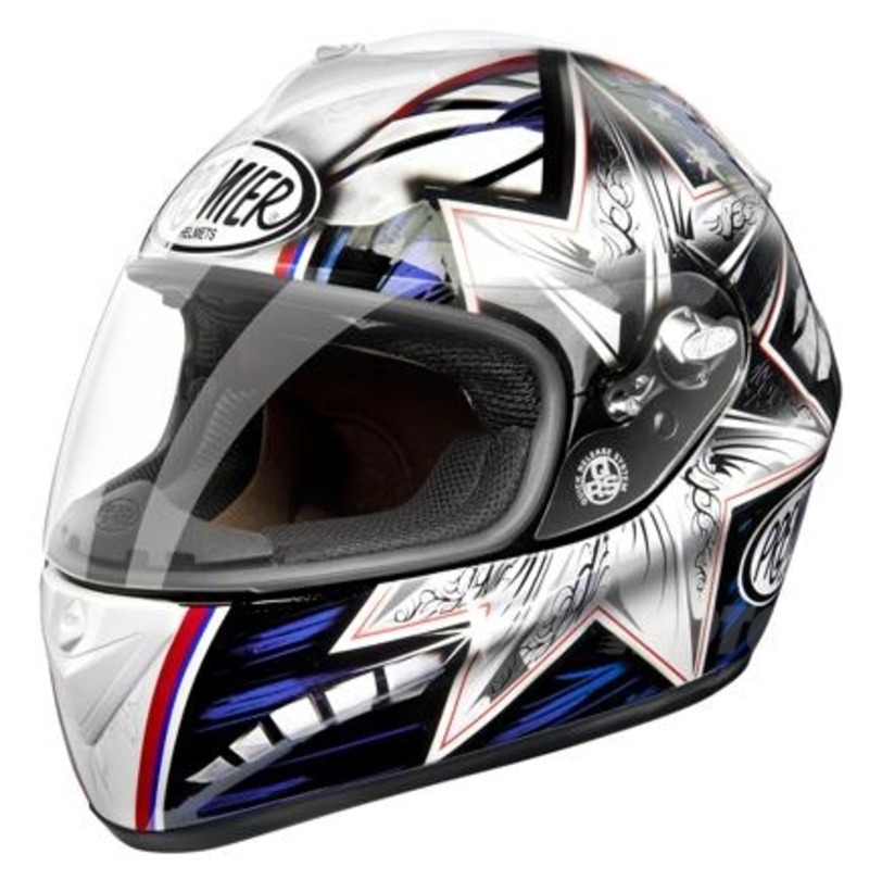 Casco Premier Dragon Titanium Troy Bayliss replica