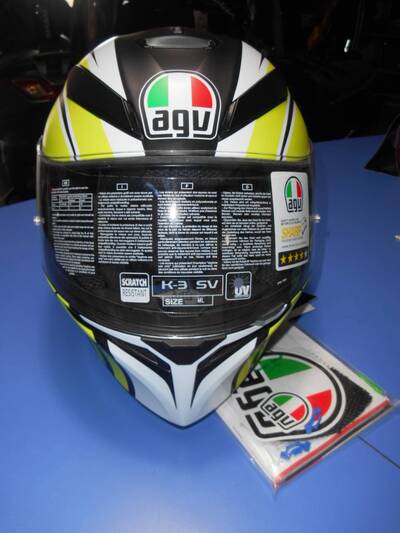 CASCO K-3 SV Pinlock Avior Matt White / Lime Agv