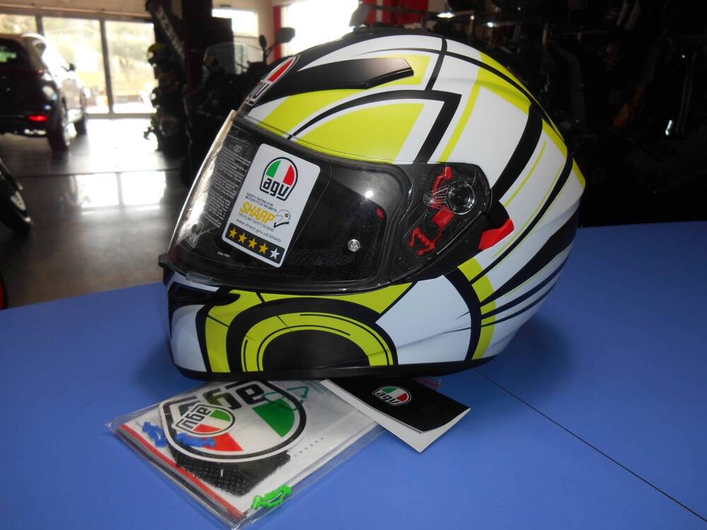 CASCO K-3 SV Pinlock Avior Matt White / Lime Agv (2)