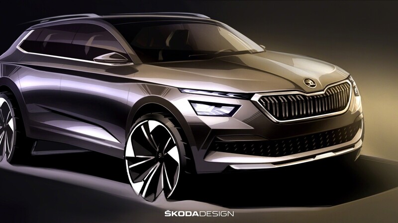 Skoda Kamiq: i primi bozzetti mostrano il design del nuovo SUV