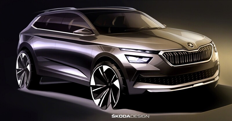 Skoda Kamiq: i primi bozzetti mostrano il design del nuovo SUV