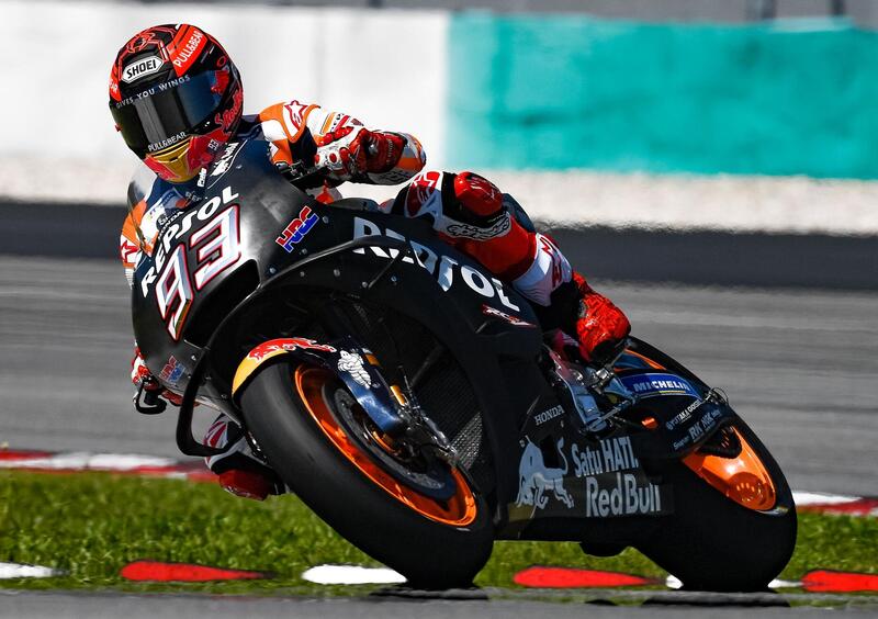 MotoGP test Sepang 2019. M&aacute;rquez chiude in testa il Day 1