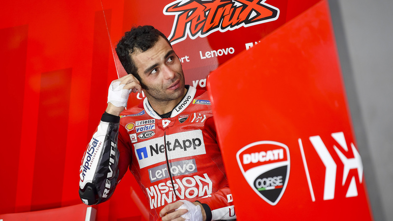 MotoGP test. Petrucci: "Che gusto quel tempo, ma conta poco"