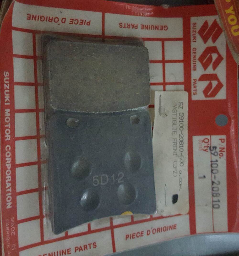 PASTIGLIE FRENI ORIGINALI SUZUKI 59100-20810-000