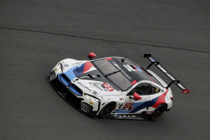 Zanardi alla guida della BMW M8 GTE alla 24 ore di Daytona