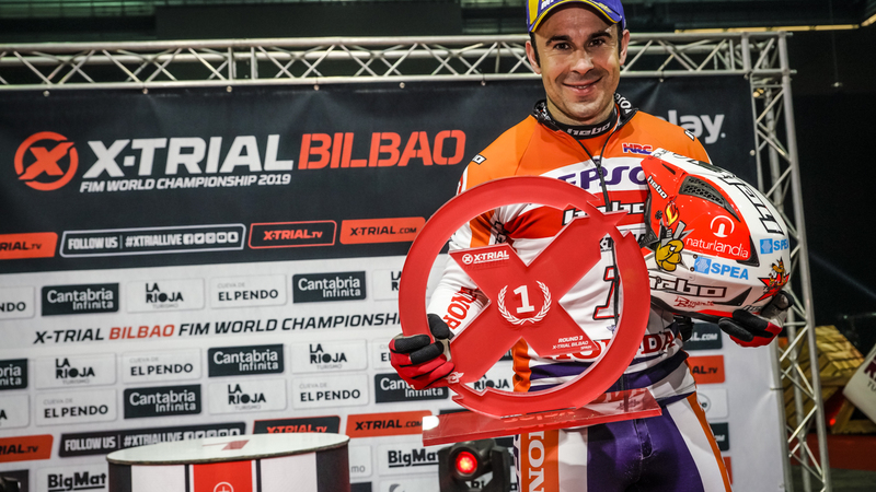 X-Trial. Toni Bou al fotofinish a Bilbao