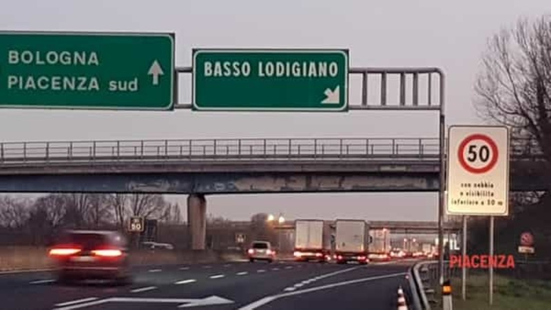 Autostrada A1: addio uscita Piacenza Nord, diventa Basso Lodigiano