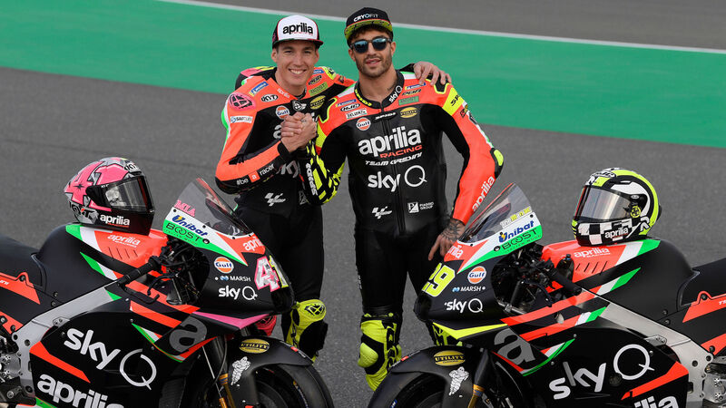 Aprilia MotoGP 2019 di Iannone e Espargar&ograve;: ecco la nuova livrea