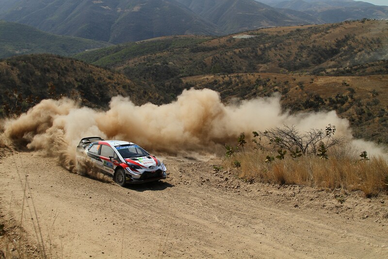 Latvala nel corso del suo rally del Messico