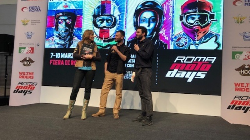 Roma Motodays 2019. Ernesto D&#039;Argenio ospite sul palco Welcome Bikers