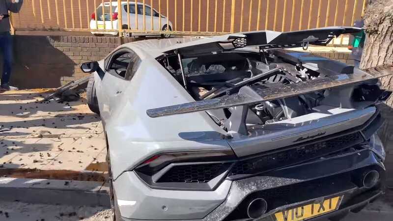 Lamborghini Huracan Performante, brutto incidente durante un raduno 