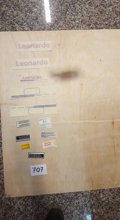 SERIE ADESIVI LEONARDO GRIGIO 150 1996 1998 Aprilia