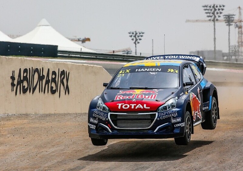 WRX 2019. Abu Dhabi. Prima vittoria per la Peugeot di Kevin Hansen 