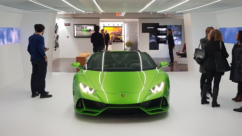 Lamborghini alla Milano Design Week 2019: non solo Hurac&agrave;n EVO Spyder in via Tortona