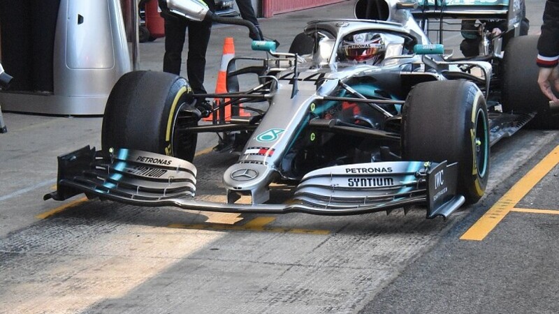 F1, GP Cina 2019. La FIA blocca l&#039;ala della Mercedes