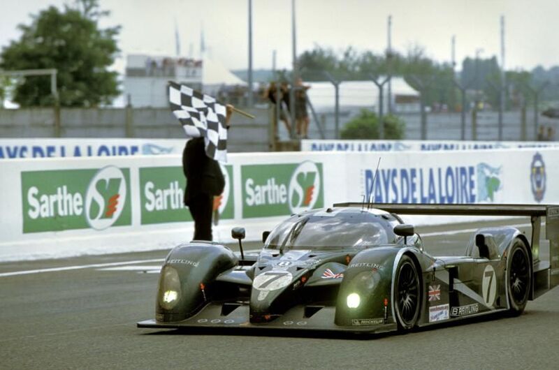 La Bentley Speed 8 guidata da Guy Smith, Kristensen e Capello, vincitrice dell&#039;edizione 2003 della 24 ore di Le Mans