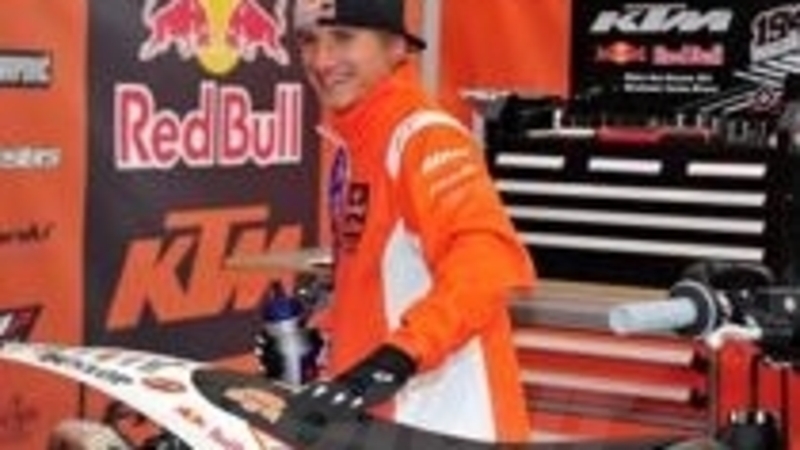 Ken Roczen in gara a Houston con la KTM 350 