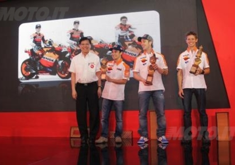 Pedrosa, Dovizioso e Stoner in Indonesia con la Honda CBR 250R