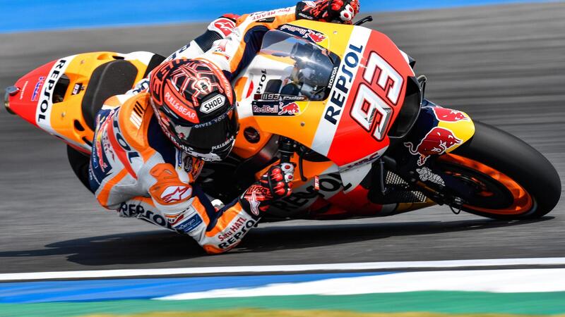 MotoGP. Marquez primo nel warm-up a Jerez