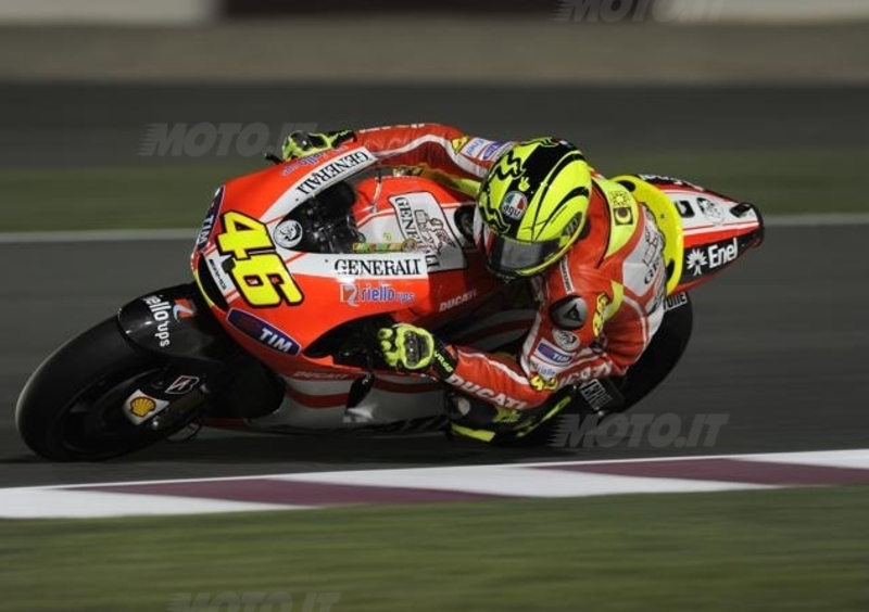 Test Qatar. Rossi migliora ma &egrave; ancora lontano