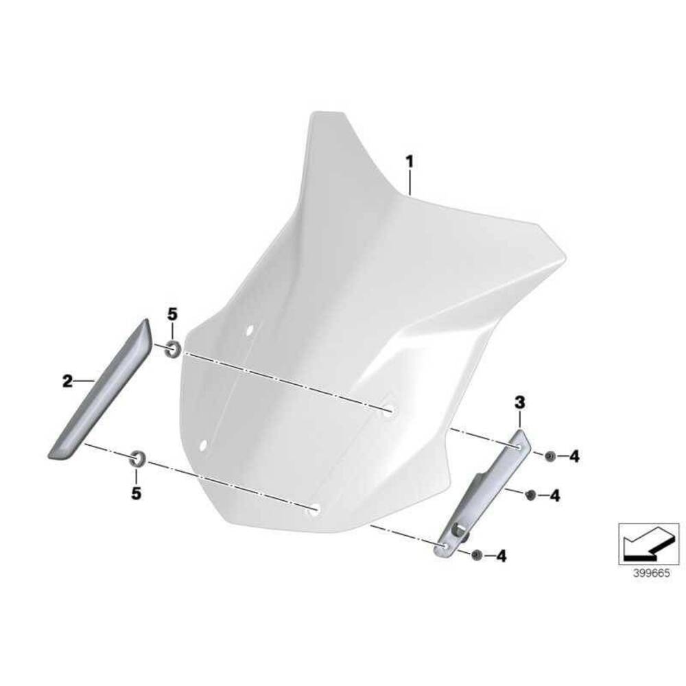 Parabrezza in tinta nero R 1200 GS 25% sconto BMW (2)