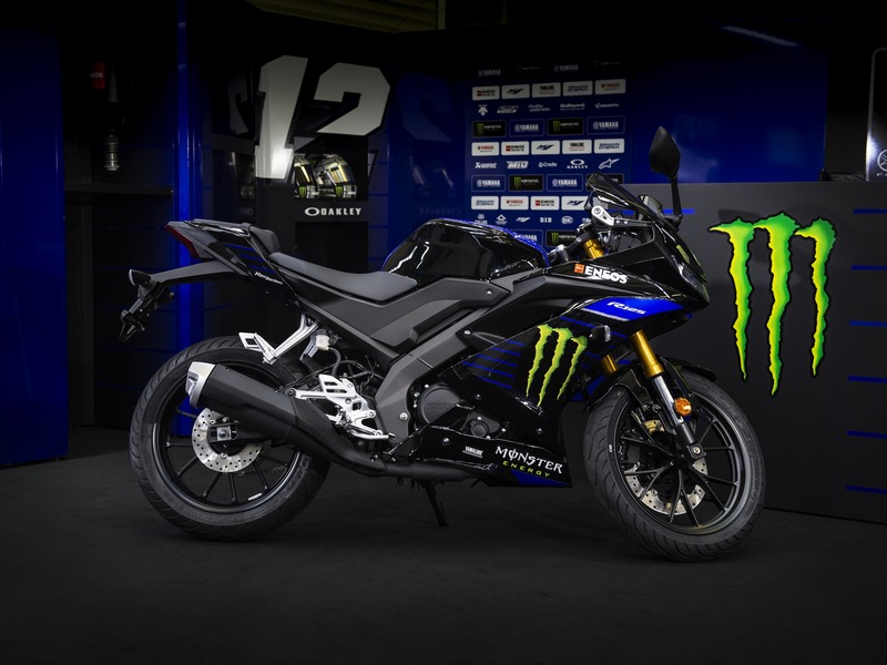 Yamaha YZF-R125 Monster Energy 2019: MotoGP replica