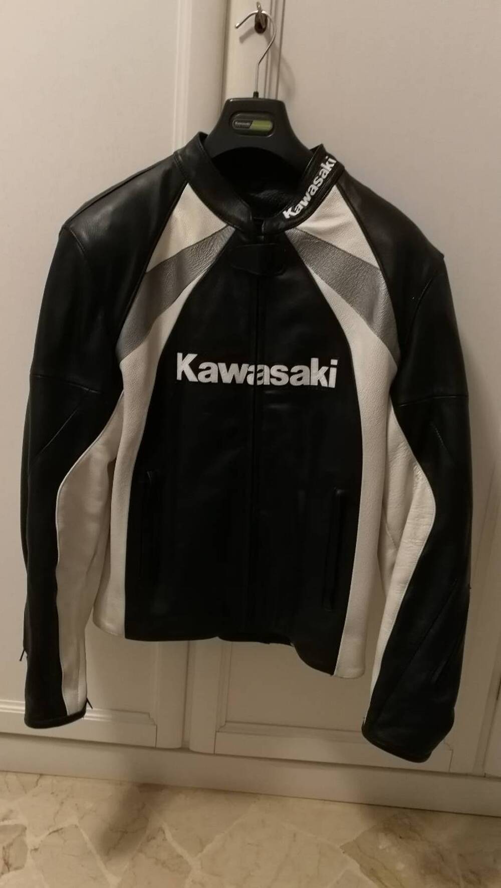 Giubbotto in pelle Kawasaki