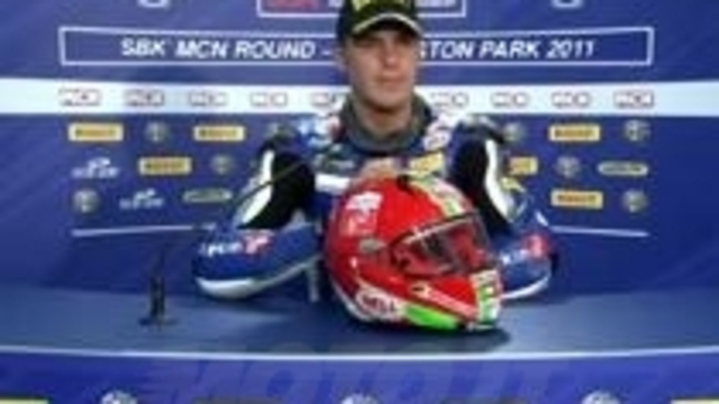 SBK Donington: Conferenza stampa Luca scassa